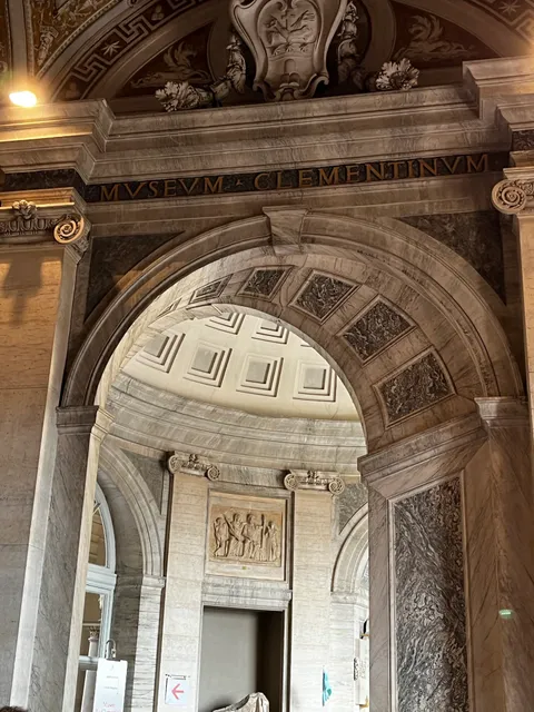 Twisted archway in the Vatican museum