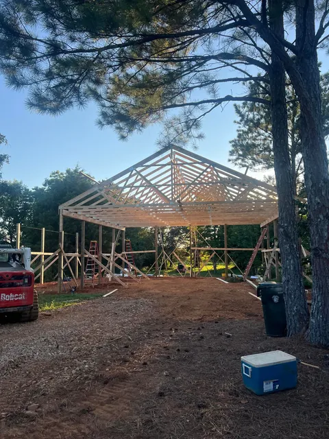 Started my garage… 40x40x14 with a 14x40 lean to.