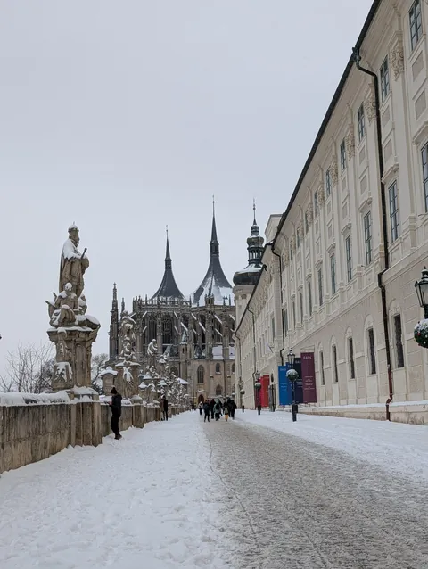 Prague in the winter