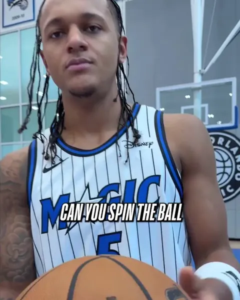 [All-Access] NBA players try to spin a ball on their finger