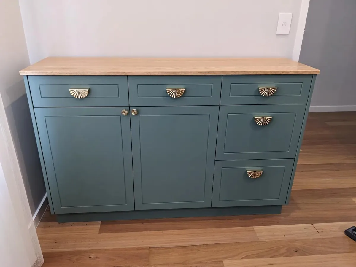 From a scribble on a piece of paper to the final product. Wife was happy in the end.