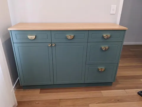 From a scribble on a piece of paper to the final product. Wife was happy in the end.