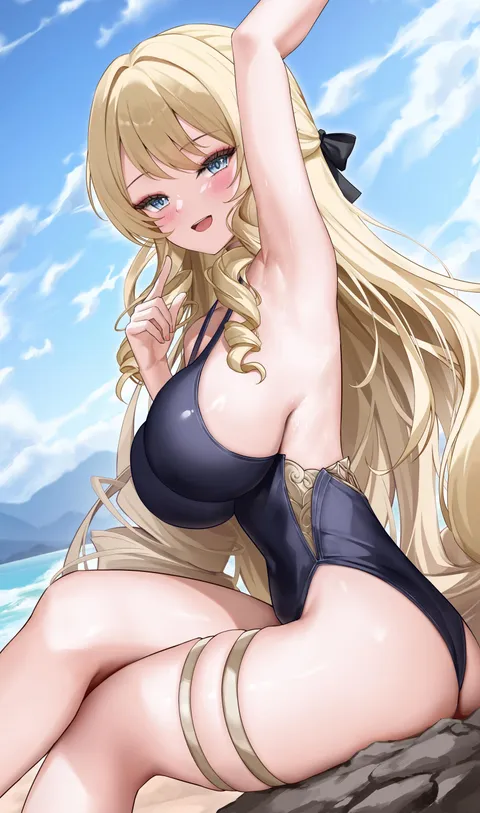Swimsuit Navia [Genshin Impact]