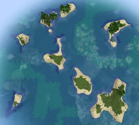Since 1.18, Island archipelagos do not generate anymore.