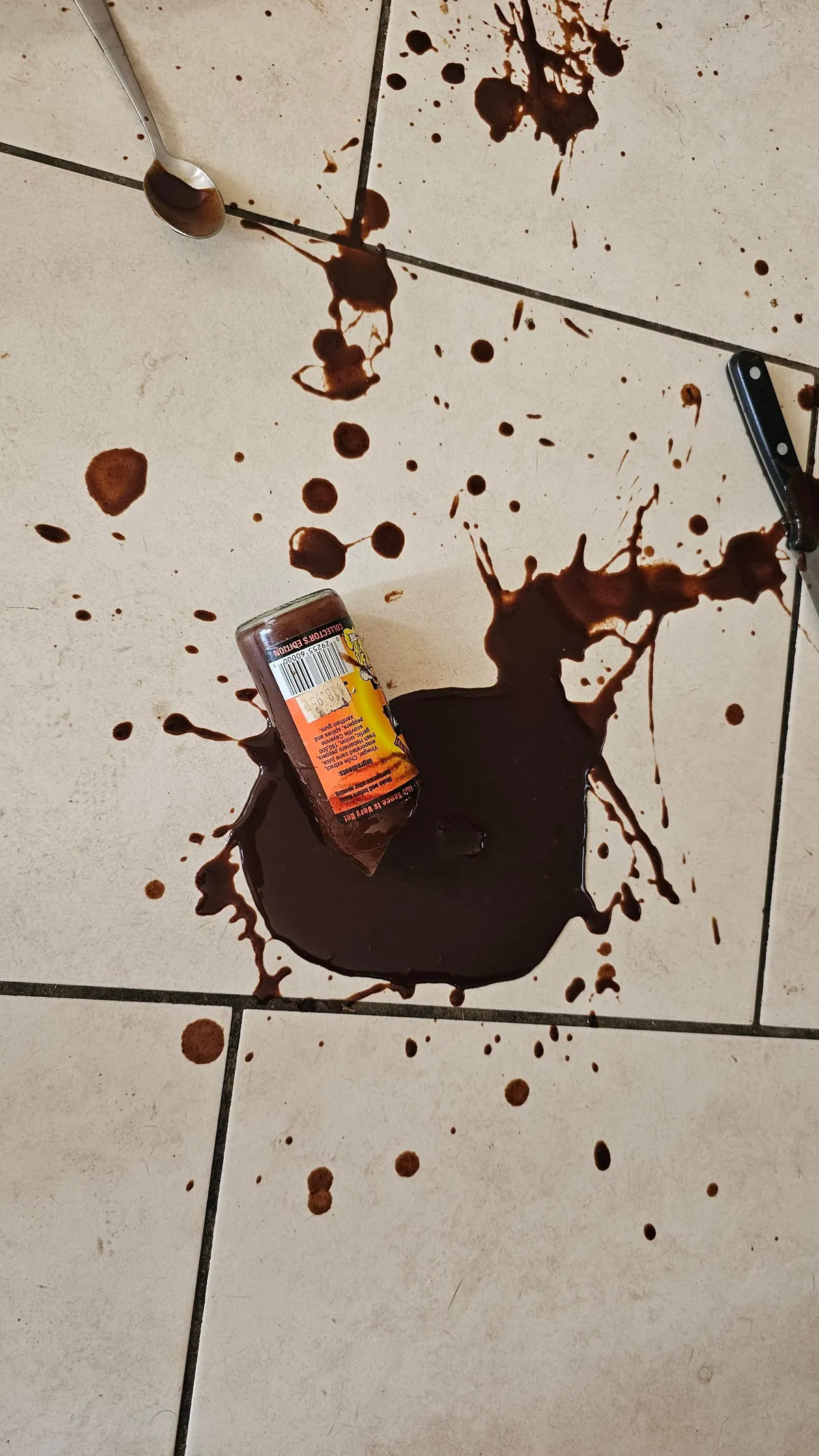 I dropped my favourite hot sauce i bought in the US years ago.