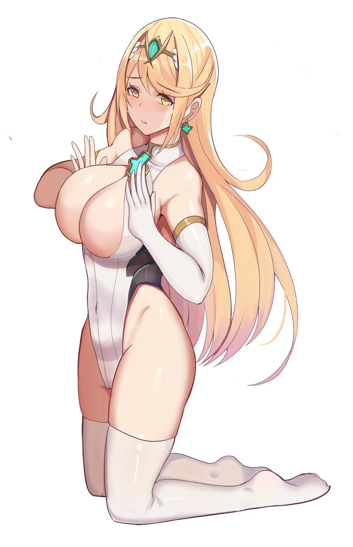 Just Mythra squeezing a bit for you