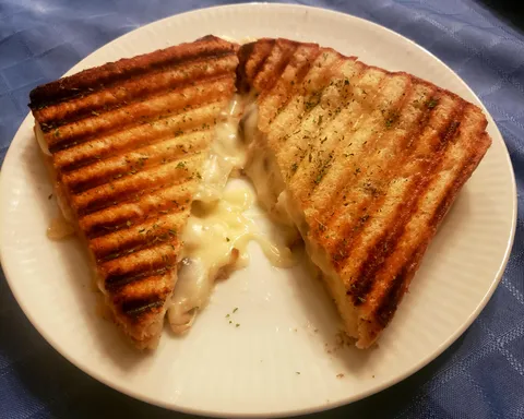 My 3 AM onion mushrooms grilled cheese