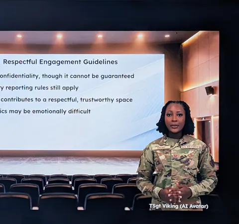 My Suicide Prevention class is being taught by a fake avatar and fake generated footage.