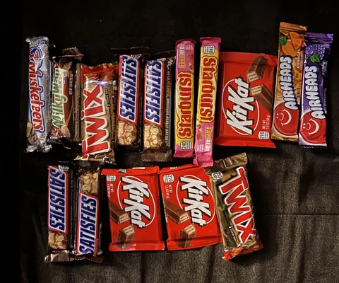 My kids got 15 full size candy’s trick or treating 