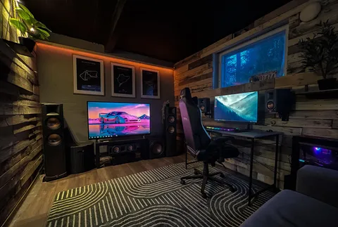 my setup in what used to be a garage