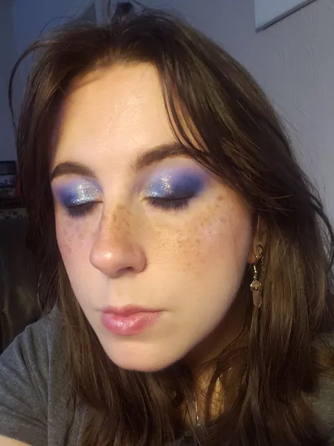 Blue eyeshadow look. Is it too much?