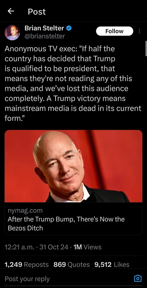 A Trump victory means mainstream media is dead ...