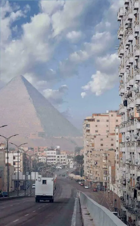 Pyramid of Giza In Egypt. 