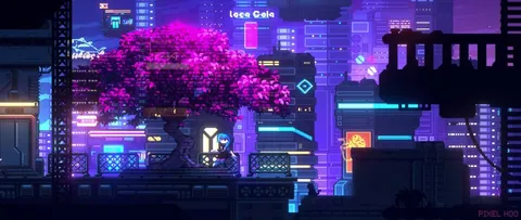 2D Pixel Art Cityscape, By Me