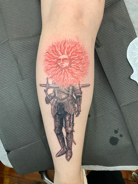 Here’s my little sun Knight. Thank you so much Bonnie and Tailor made Tattoos Brisbane!
