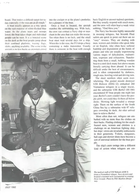 My best day in the US Navy. Operation Boat People (OC)