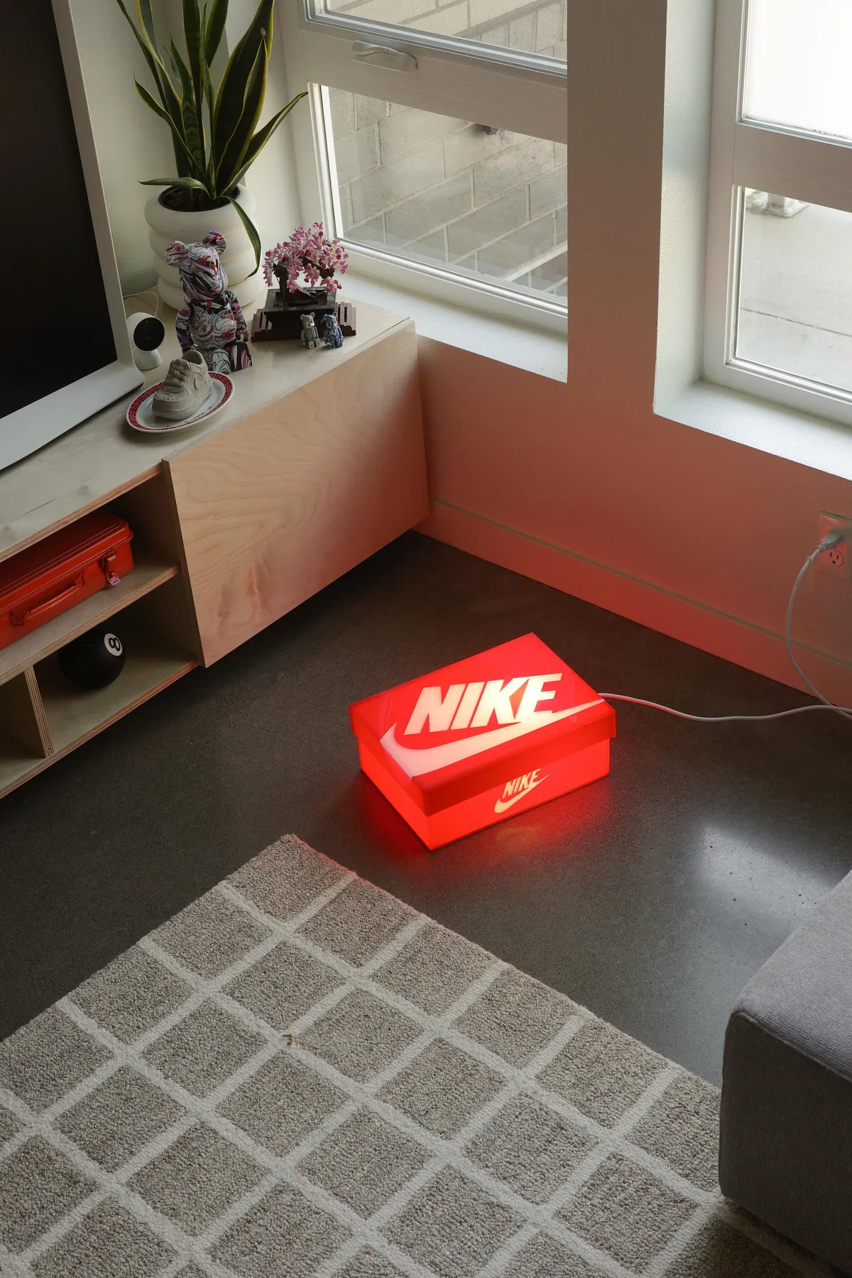 I Made a Sneaker Box Lamp