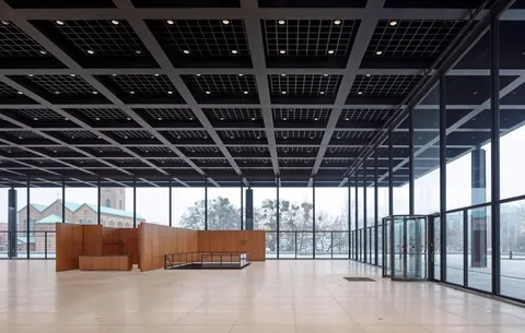 New National-gallery in Berlin, Germany (1965-1968) by Ludwig Mies van der Rohe