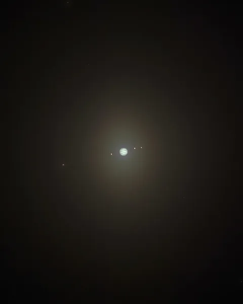 Jupiter and the Four Galilean Moons