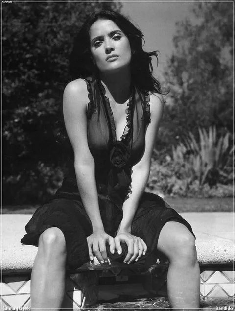 Salma Hayek, late 1980s or very early 1990, she had a couple of opera roles by this point only.