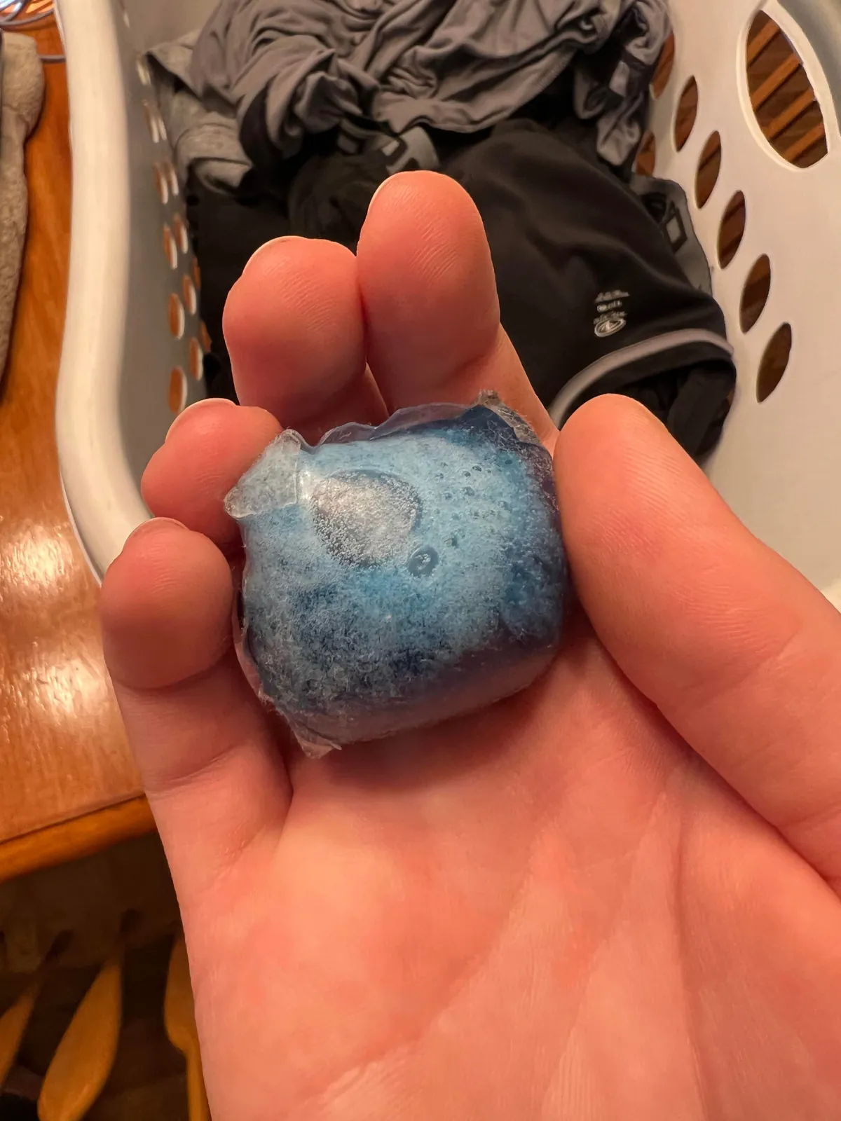 My tide pod went through the washer and dryer without melting 