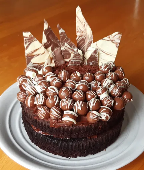 The birthday cake my 14 year old bro made for me.