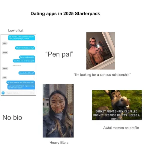 Dating Apps in 2025 Starterpack