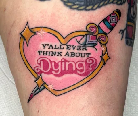 New Barbie tattoo by Ashley Sawyer at Avenue Tattoo in Jacksonville, FL