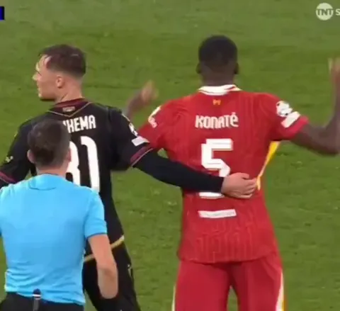 Konaté and Beukema yellow cards 