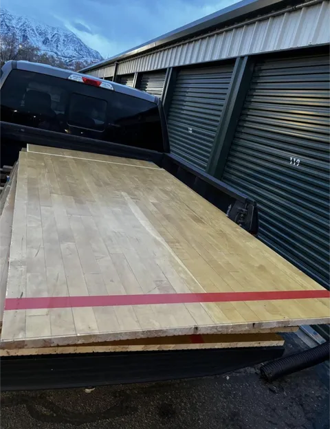 Is tossing old gym floors down in our shed a terrible idea?