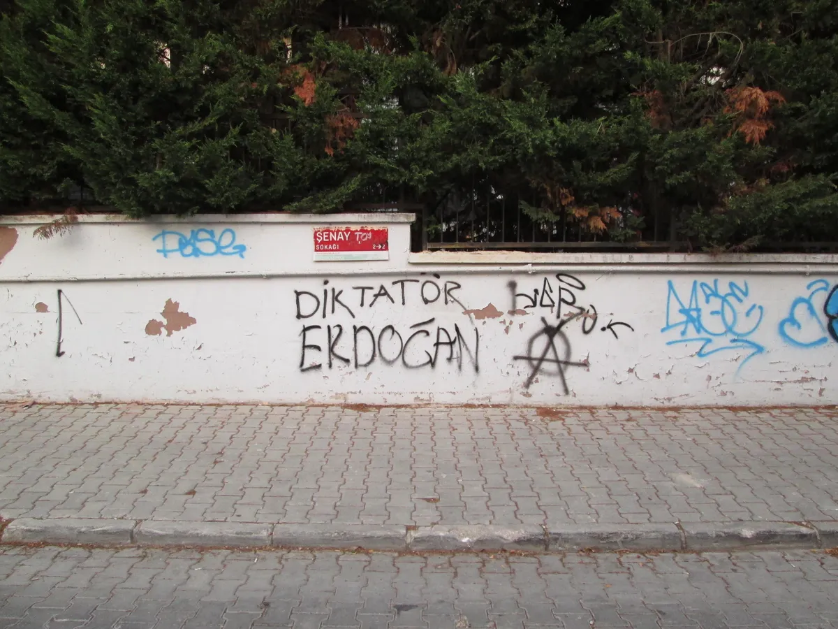 Wall of a high school in Turkey