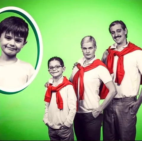 For 16 years, my friend and his family have done a themed Christmas photo. 