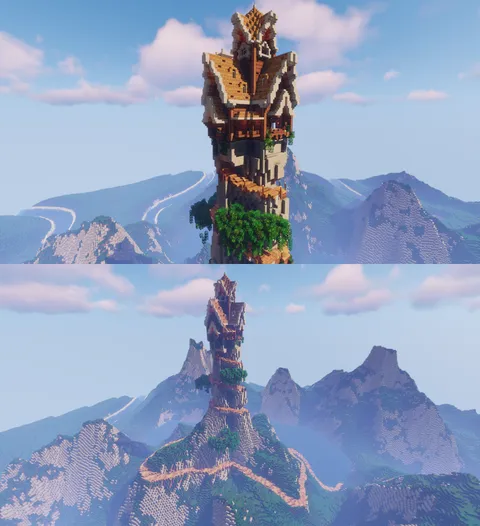 Spiked mountain house