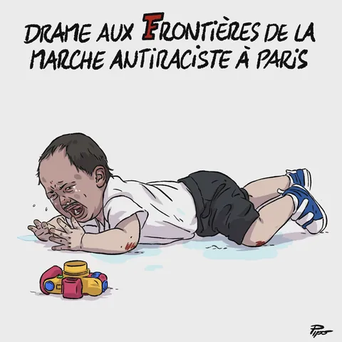 Drame aux Frontières de la marche antiraciste à Paris (Pipotache, 23/06/2026)