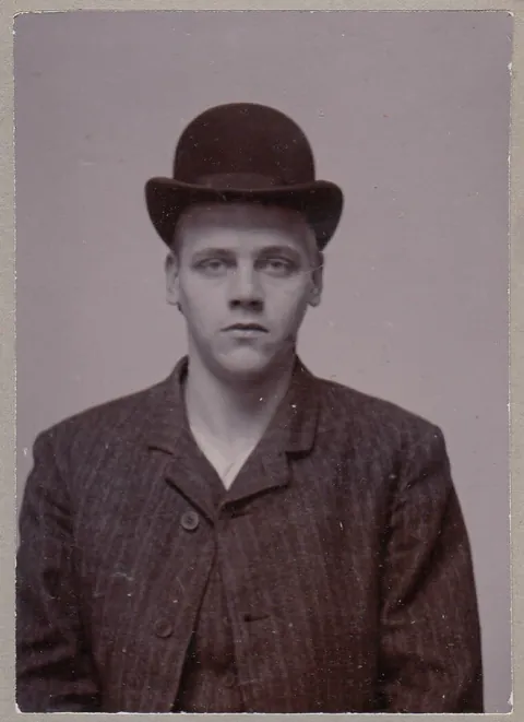 My Great Uncle from 1902 to 1932 through jail and police photos (Sweden).