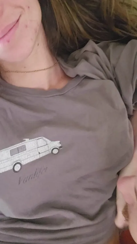 Waking you up with my breasts