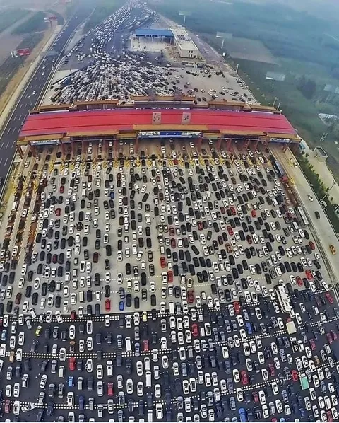 The massive traffic jam in China occurred in August 2010. It stretched over 100 kilometers on the Beijing-Tibet Expressway and lasted for about 10 days.