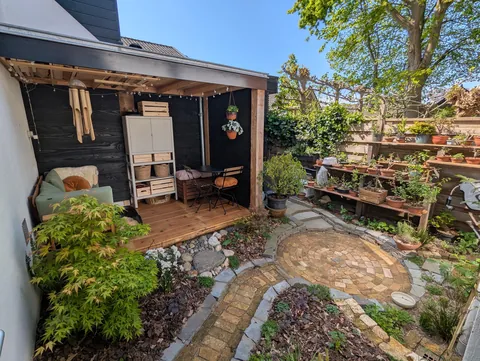 Took out the pavers to create a little patch of heaven