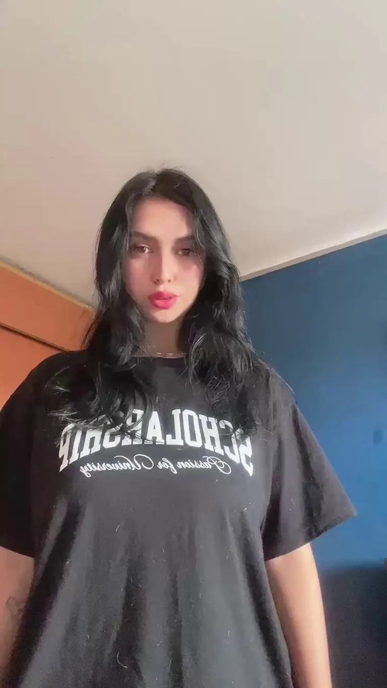 I'm going to drop them on your face so you can feel how big they are (drop)🥵