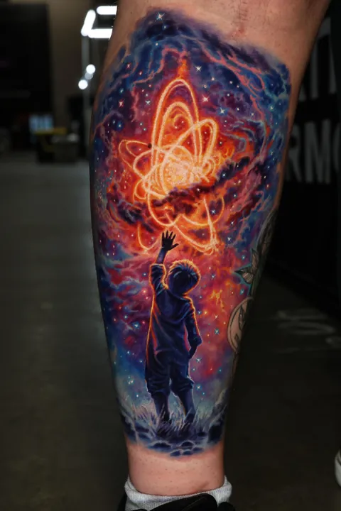 Child of the Atom by Javier Antunez (me) of Tattooed Theory, Mooresville NC 28117