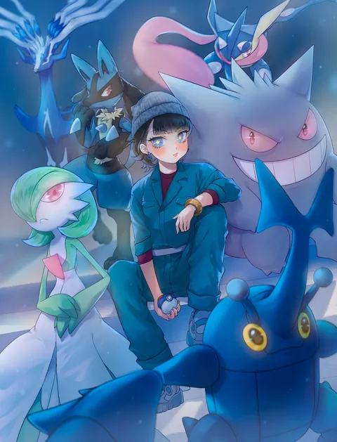 I drew my twin sister’s Pokemon ZA team and mine!