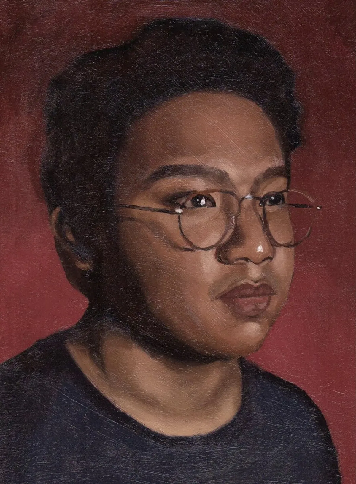 Self Portrait, Me, Oil on Paper, 2022