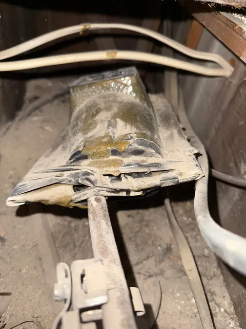 What is this ceramic submarine looking thing under my floorboards?