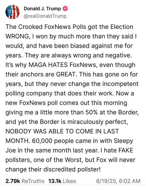 Ok, so he is not into FOX News again?!?