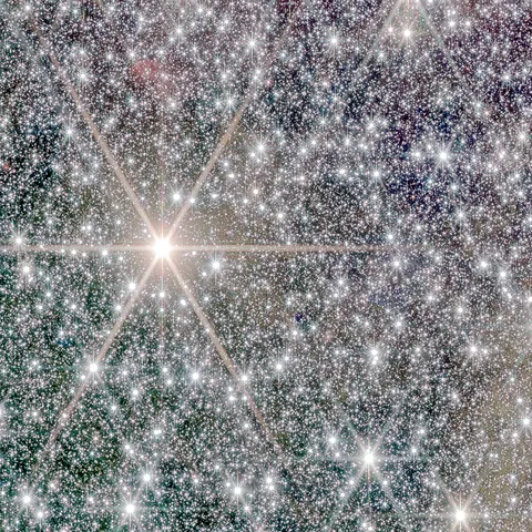 Stellar insanity near the center of the Milky Way (when you apply a "nebula" stretch to JWST stars)