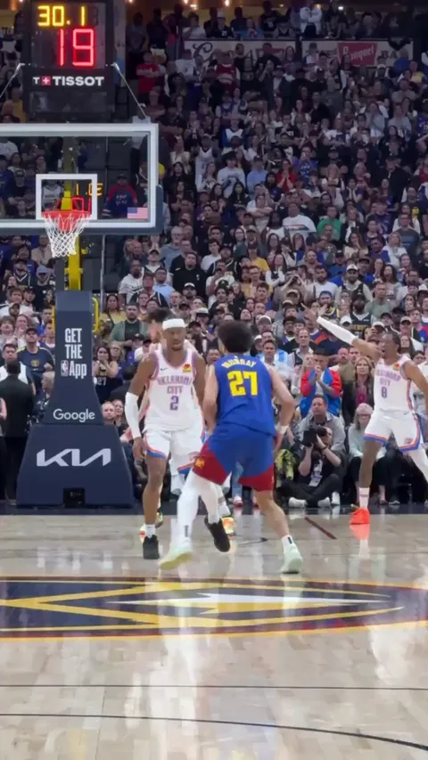 [All-Access] A view from the Denver crowd as Aaron Gordon connects with a 3-pointer with 26.7 seconds left to tie Game 3 up. The Nuggets and Thunder are heading to OT