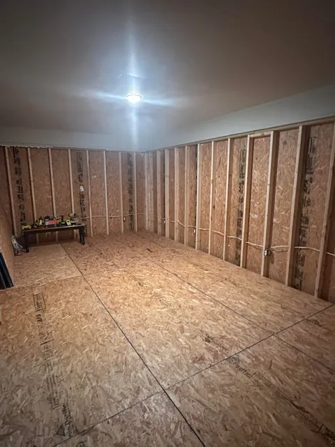 Decided to close in our carport for a third bedroom. Super excited to have more space!