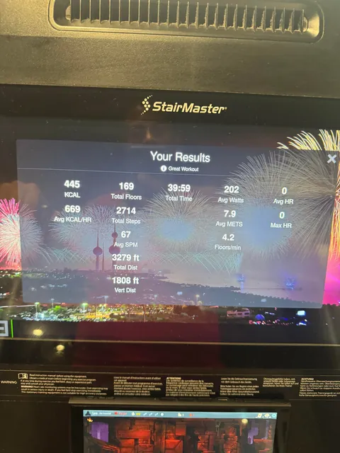Lost 7 pounds since the switch 2 released while playing on cardio equipment at the gym