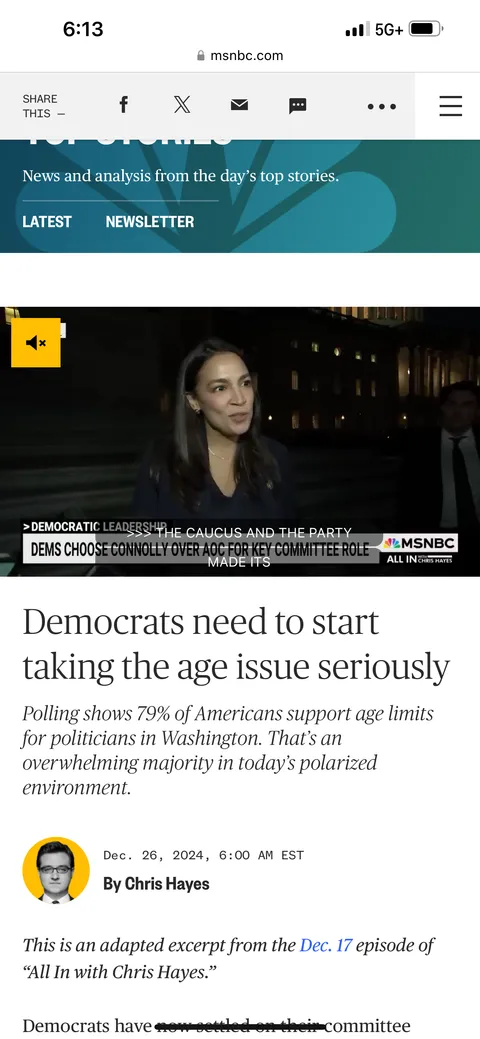 Yet they just elected a nearly 80-year-old man to the presidency.