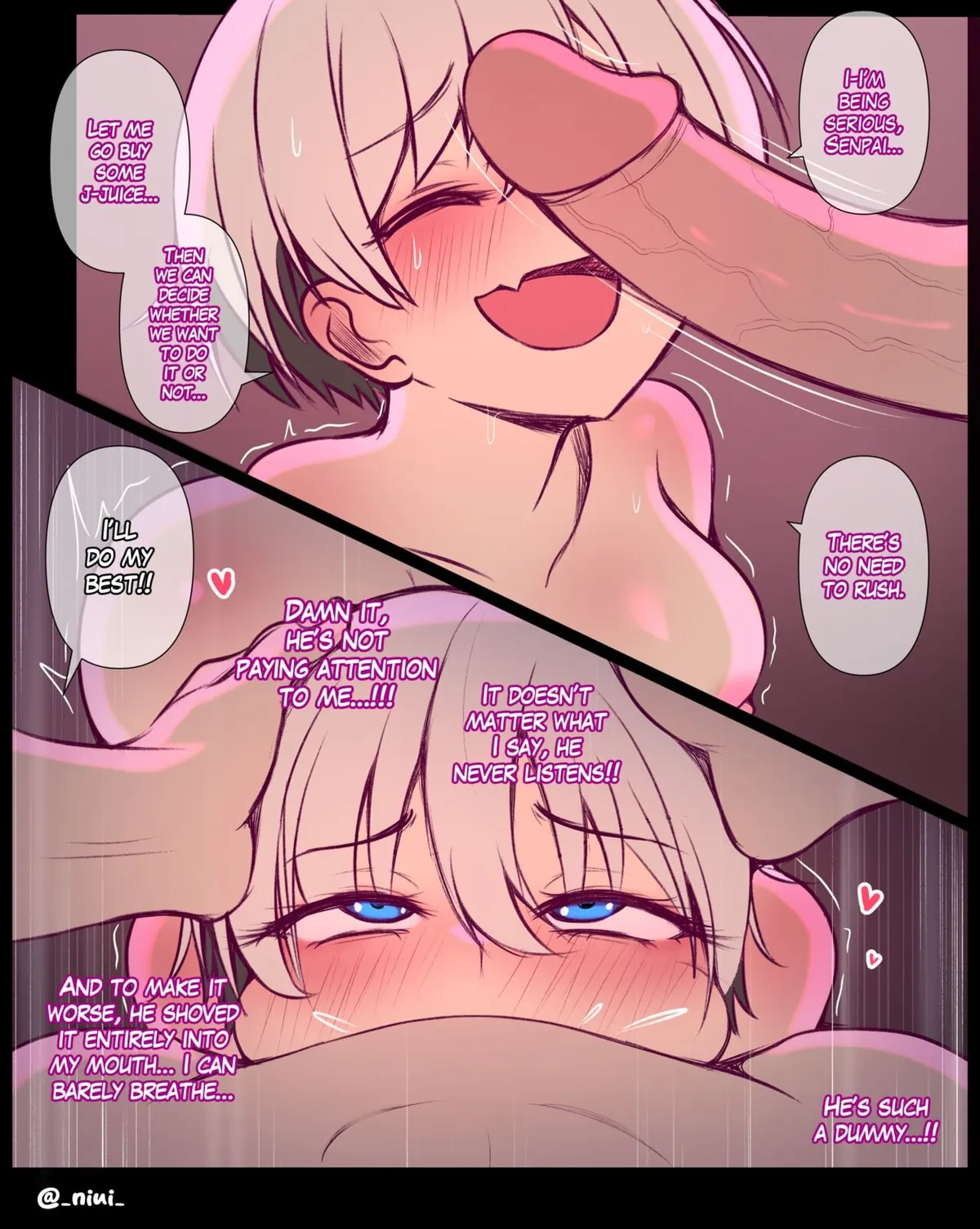 Uzaki enjoying Senpai's thicc dick (_niui_)